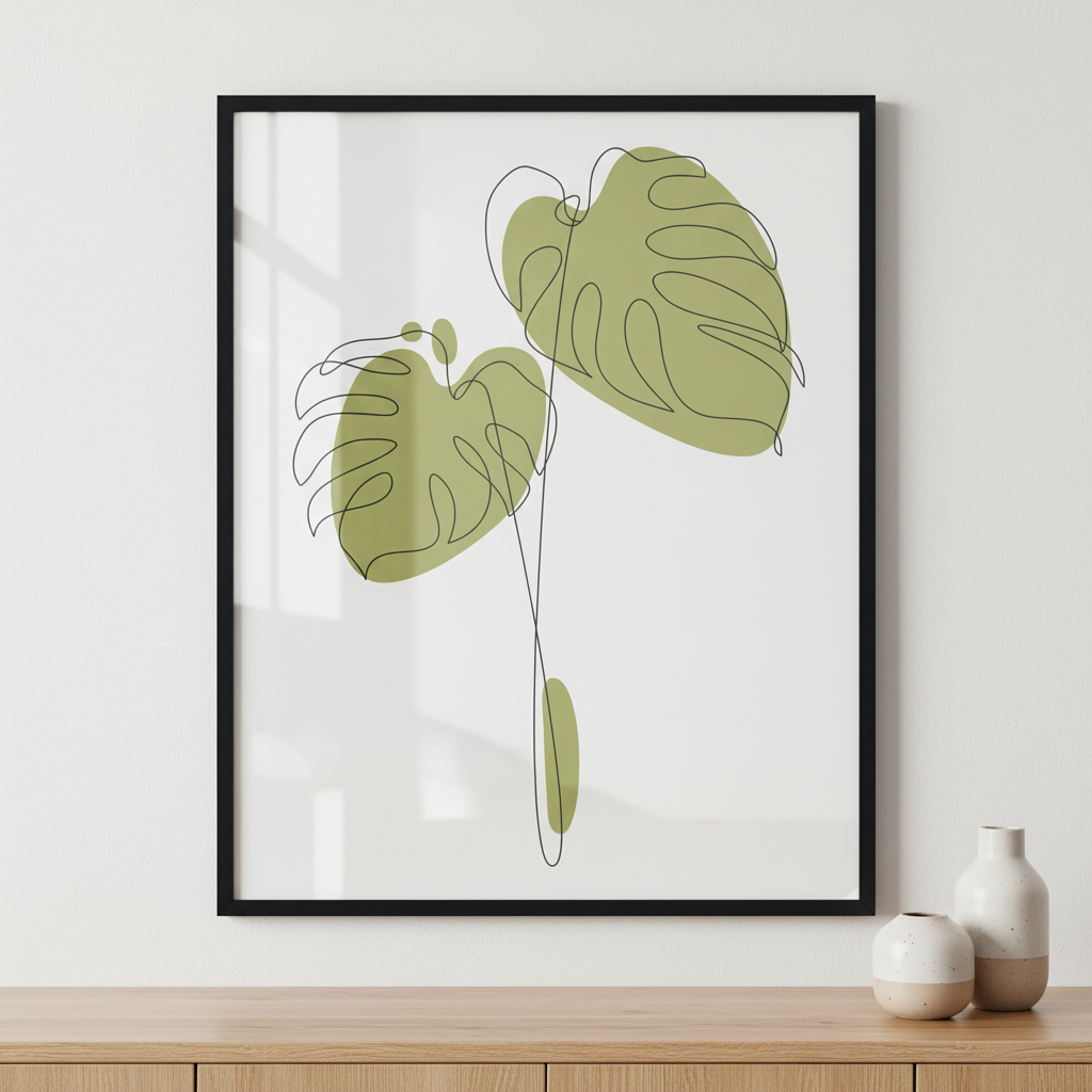 Monstera leaf III