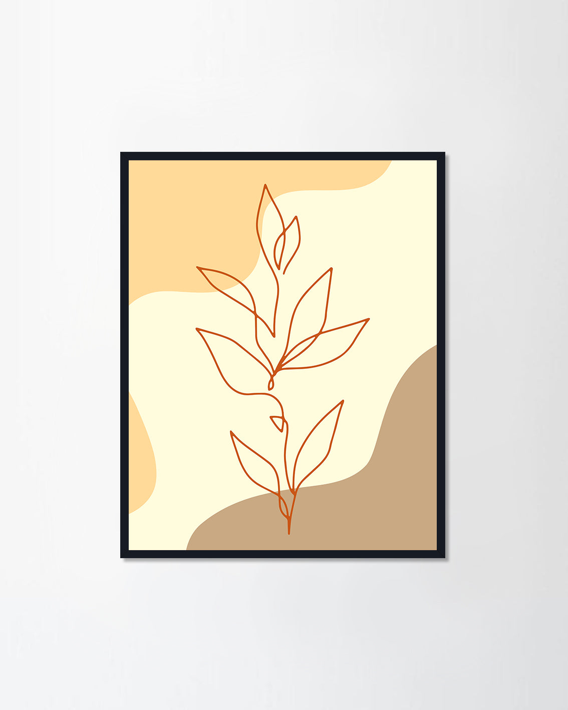 Modern art abstract floral