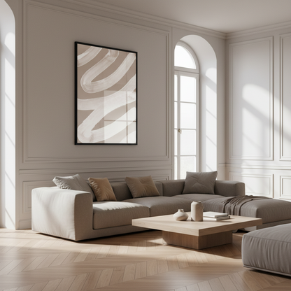 mid century neutral beige