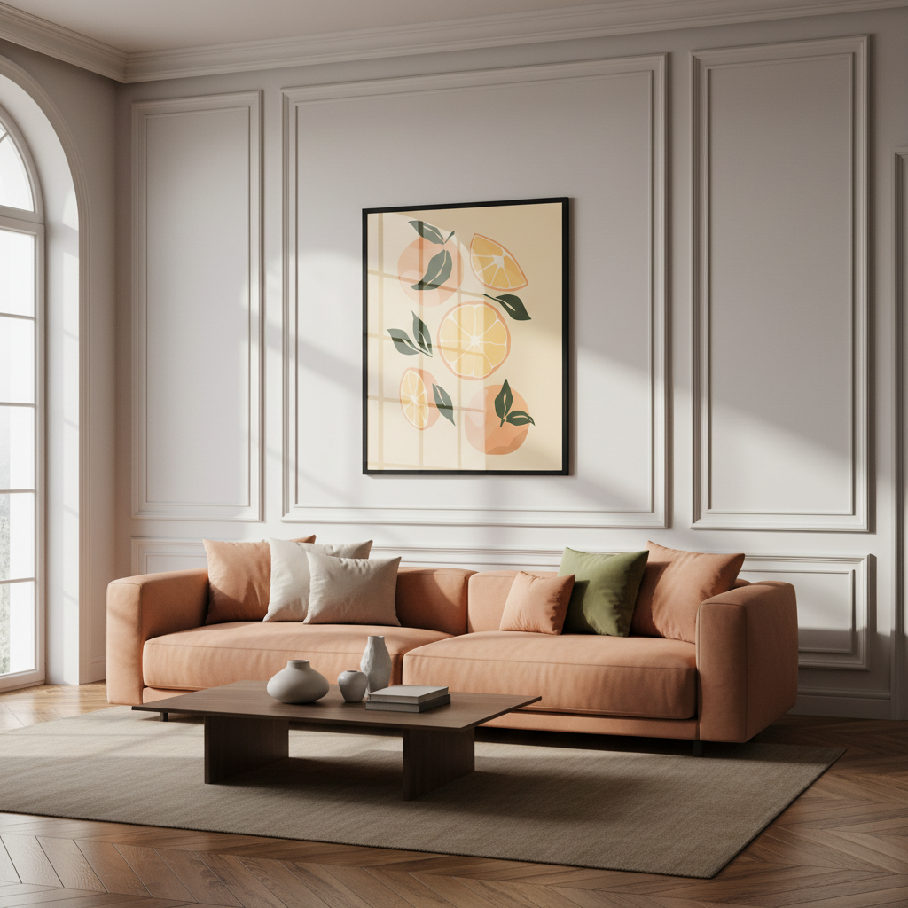 Still life with oranges