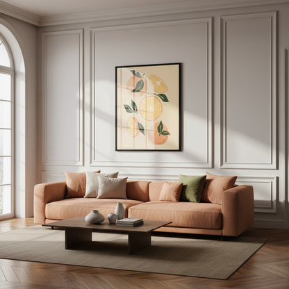 Still life with oranges