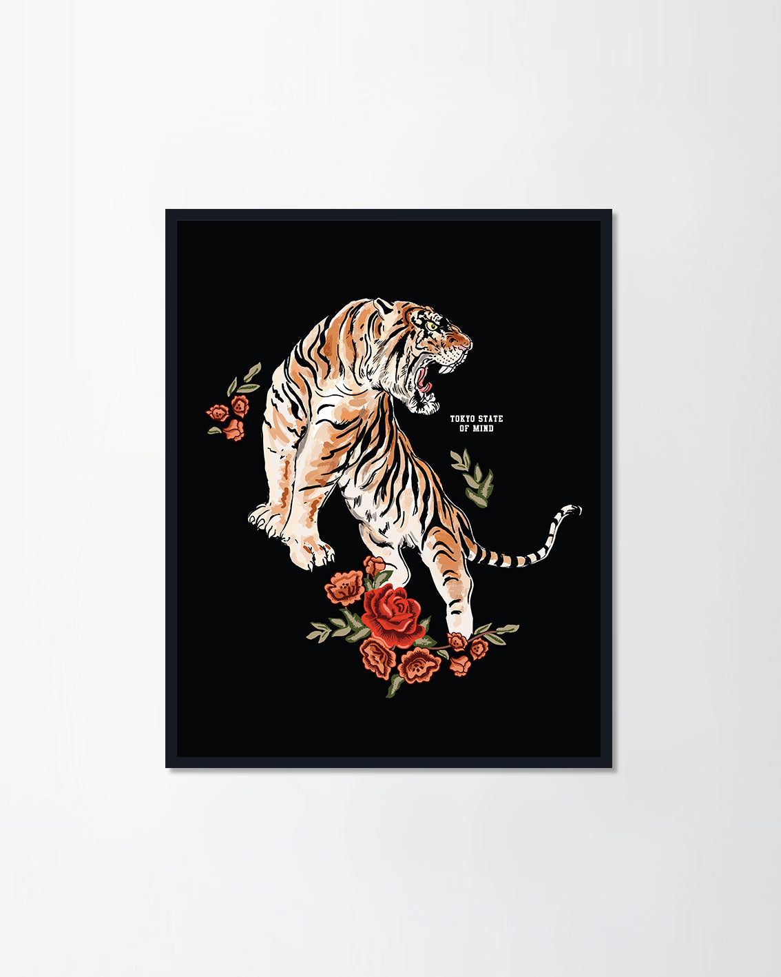 tiger embroidery patch print