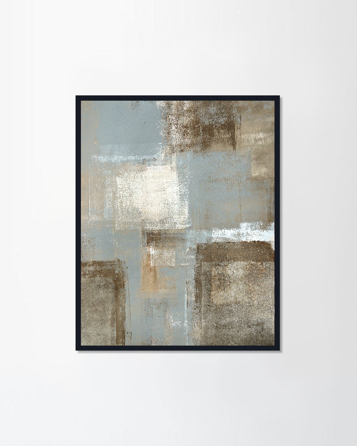 Grey and Beige Abstract Art Painting