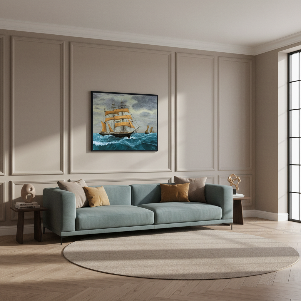 Clipper Ships at Sea