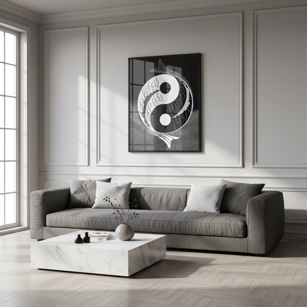 Yin yang symbol of harmony