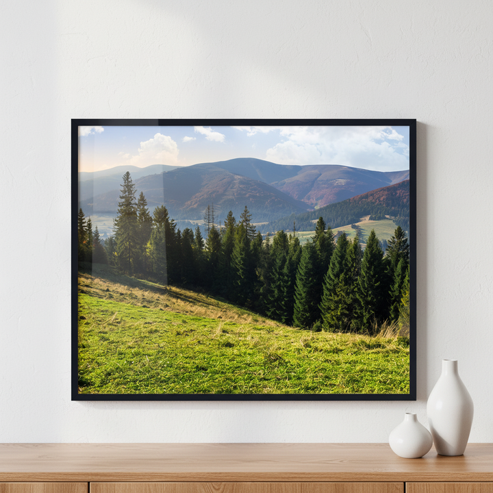 Hillside of mountain range