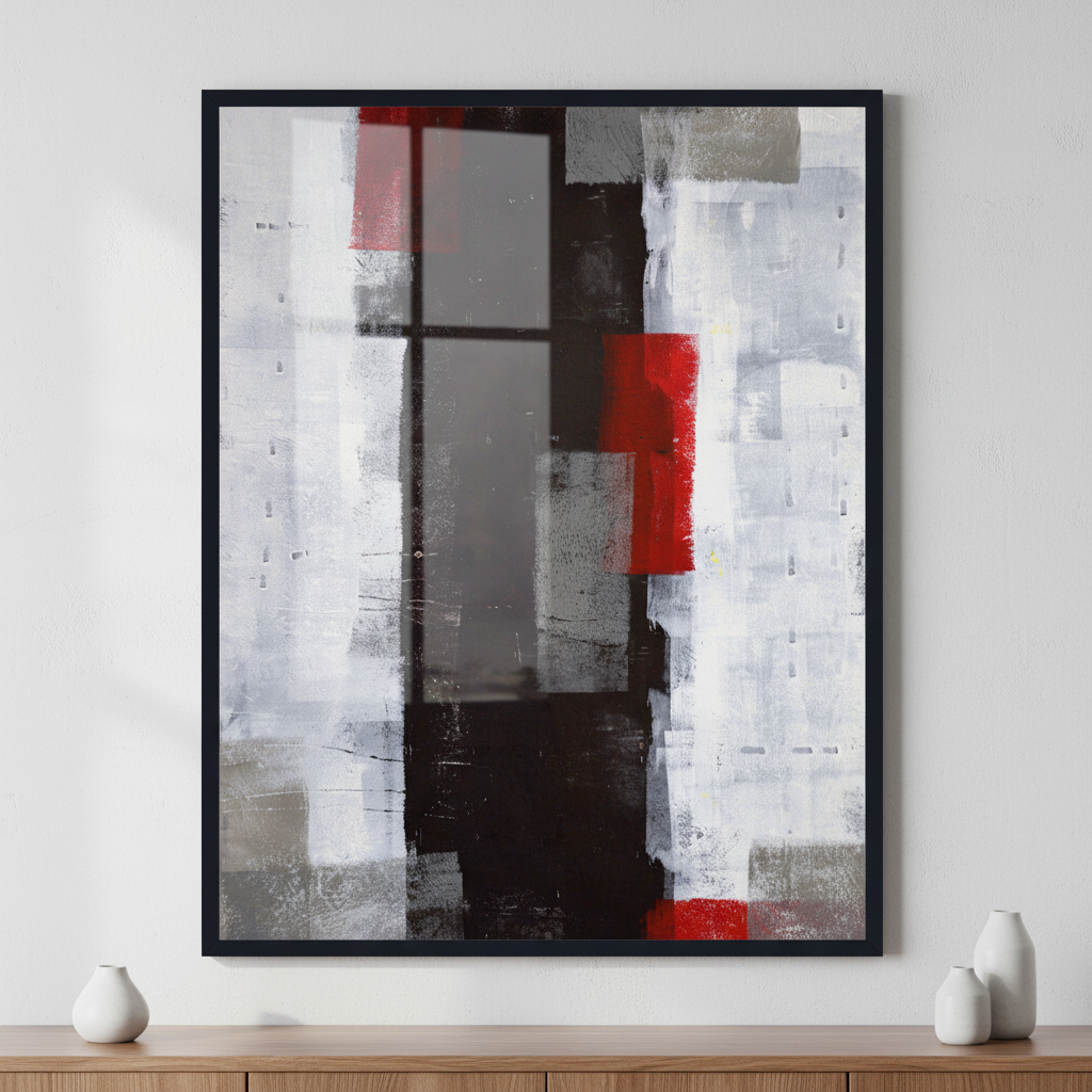 Abstract Art II ภาพติดผังสไตล์สแกนดิเนเวีย สำหรับตกแต่งบ้านและคอนโด พร้อมกรอบคุณภาพ