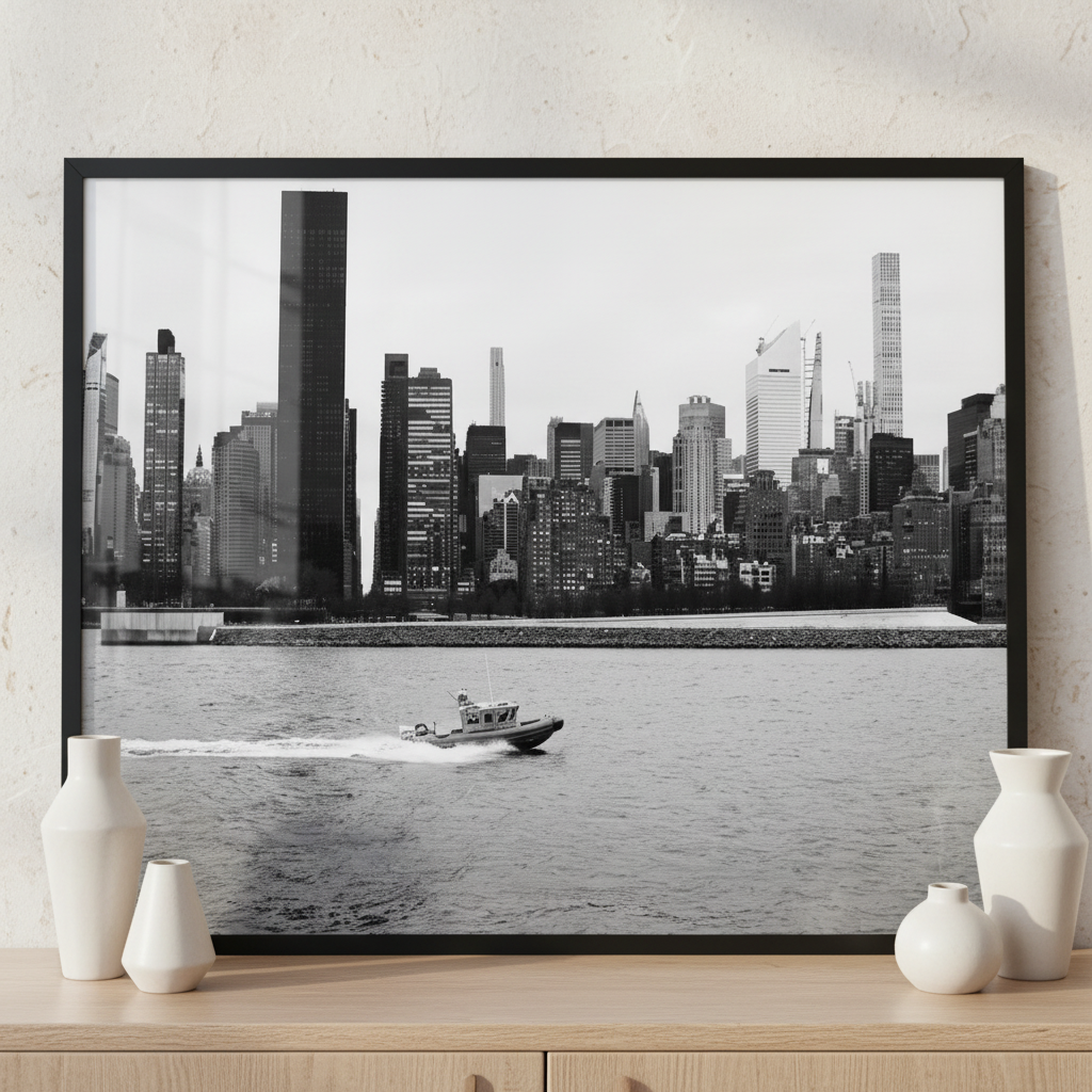 It's up to you 'New York' series 1 ภาพติดผังสไตล์สแกนดิเนเวีย สำหรับตกแต่งบ้านและคอนโด พร้อมกรอบคุณภาพ