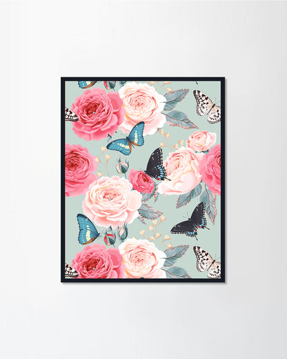 Rose & Butterfly
