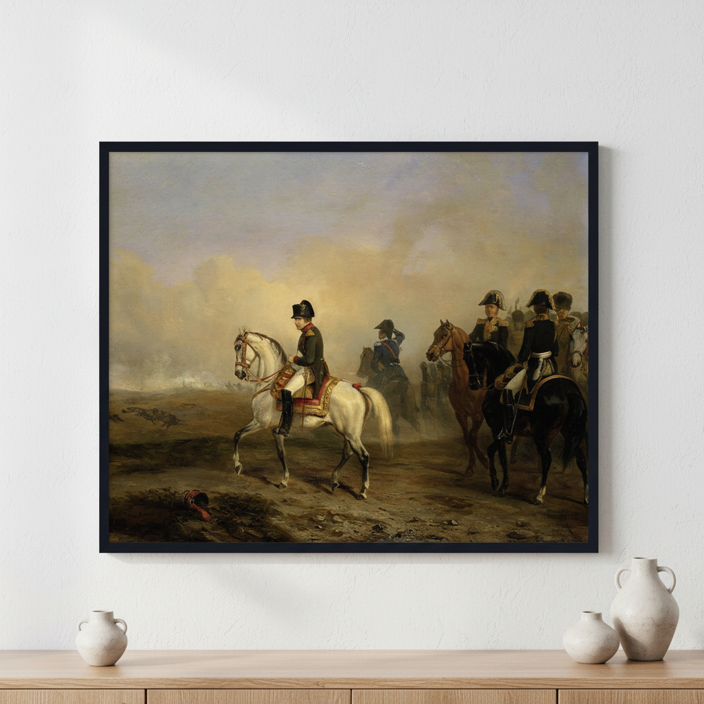 Emperor Napoleon ภาพติดผังสไตล์สแกนดิเนเวีย สำหรับตกแต่งบ้านและคอนโด พร้อมกรอบคุณภาพ