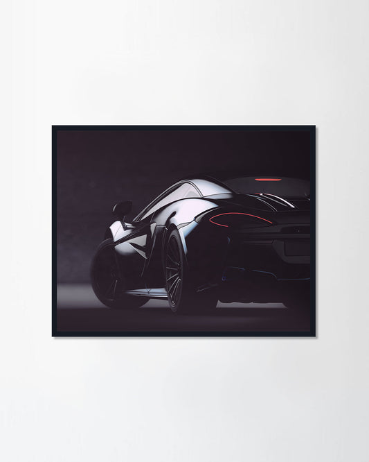 Black sports car