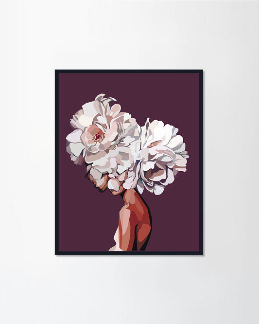 Girl with flowers