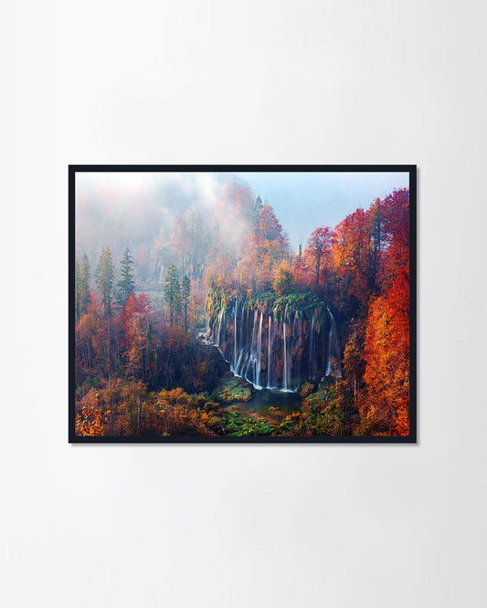 foggy in Plitvice lakes