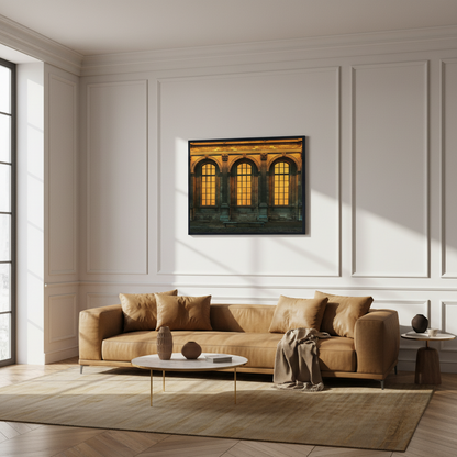 Vintage arched windows