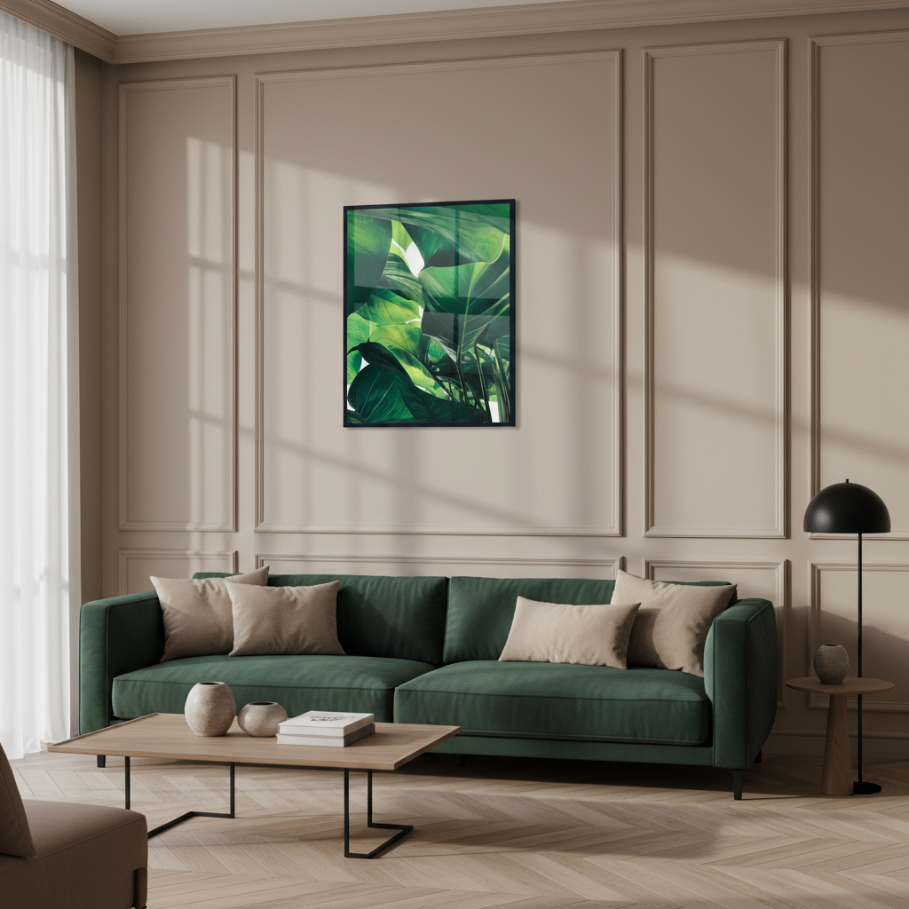 Tropical green leaves Set I