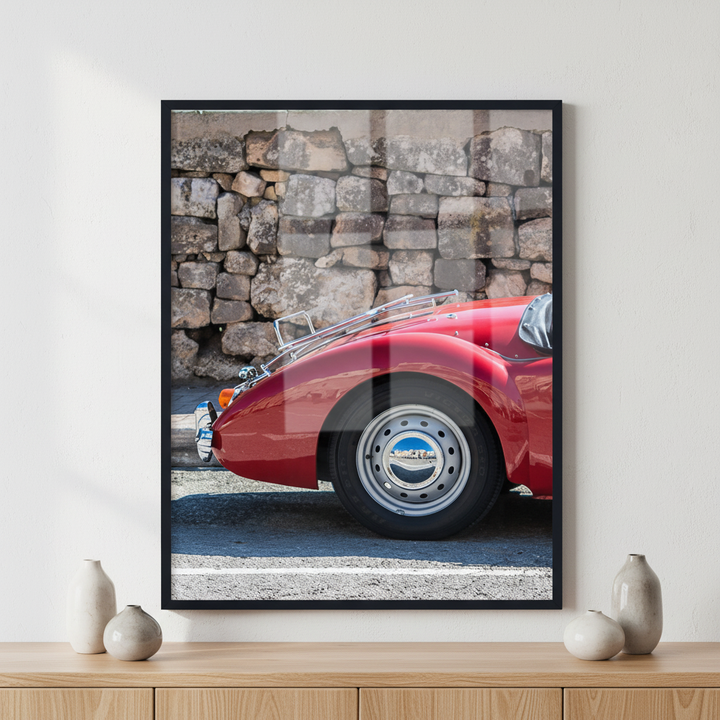 MG MGA Mark ภาพติดผังสไตล์นามธรรม สำหรับตกแต่งบ้านและคอนโด พร้อมกรอบคุณภาพ