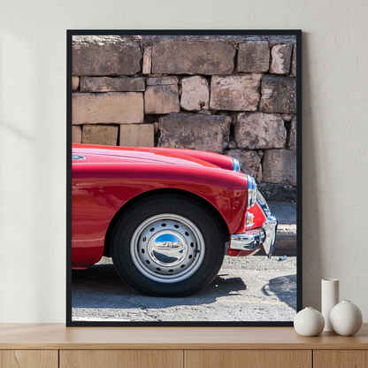 MG MGA Mark ภาพติดผังสไตล์นามธรรม สำหรับตกแต่งบ้านและคอนโด พร้อมกรอบคุณภาพ