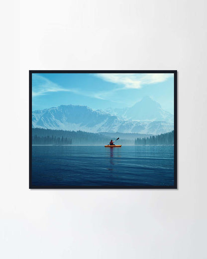 Canoe on the lake