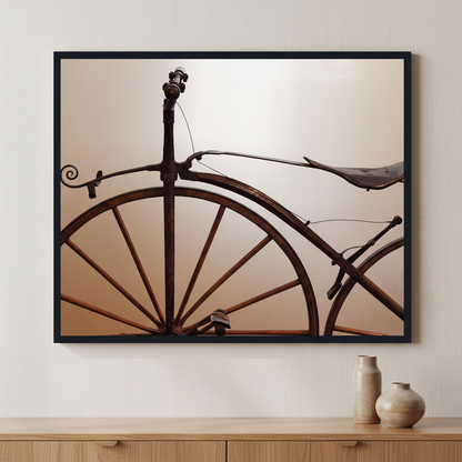 Bicycle ภาพติดผังสไตล์สแกนดิเนเวีย สำหรับตกแต่งบ้านและคอนโด พร้อมกรอบคุณภาพ