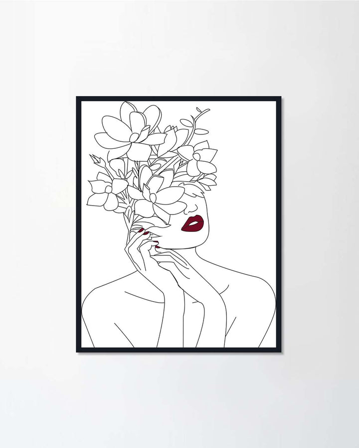 Flowers and lipstick