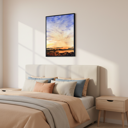 Whimsical clouds floa