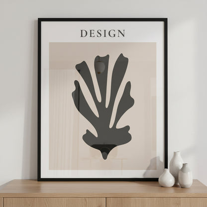 Matisse inspired II ภาพติดผังสไตล์นามธรรม สำหรับตกแต่งบ้านและคอนโด พร้อมกรอบคุณภาพ