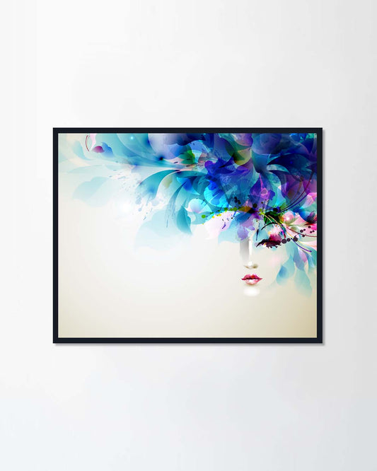 Women with abstract design