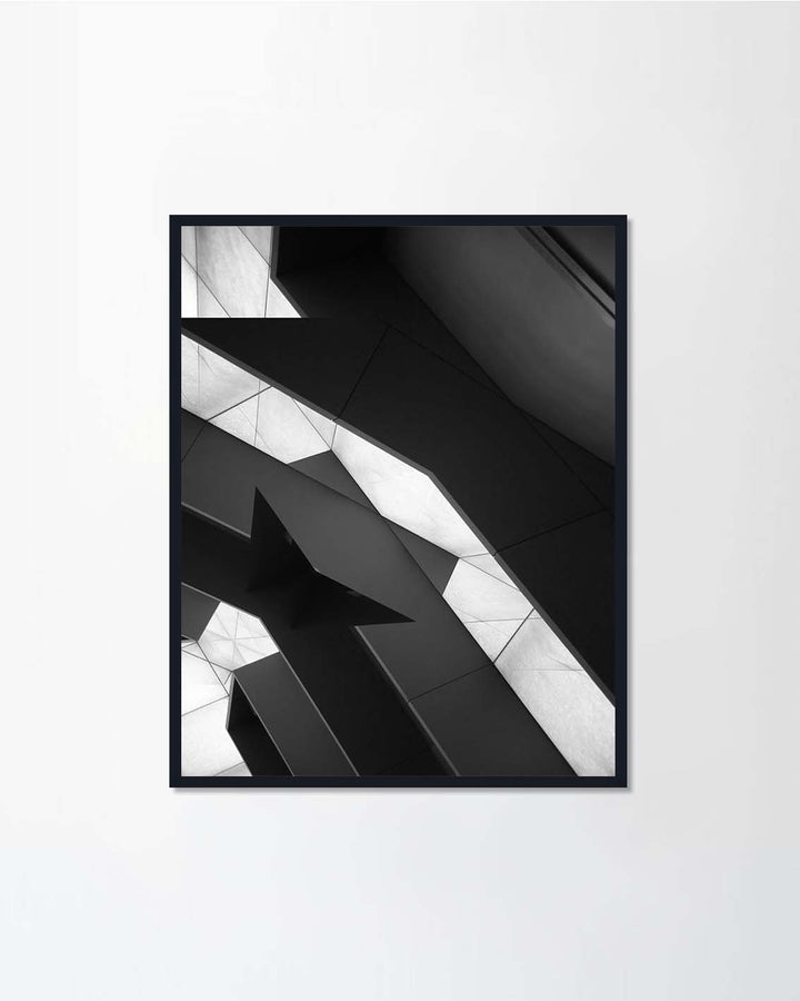 Black and white wall panels