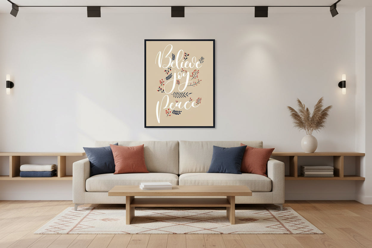 "Believe, joy, peace"