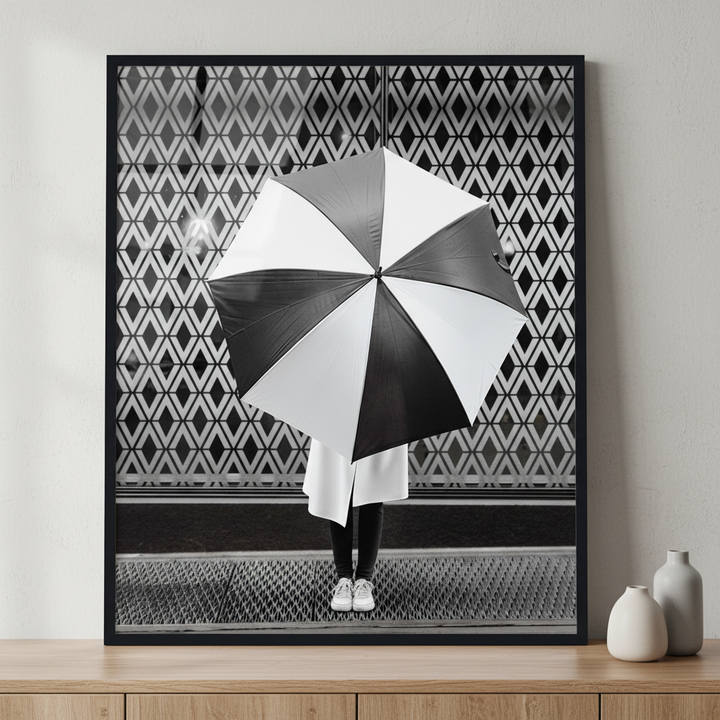Umbrella ภาพติดผังสไตล์สแกนดิเนเวีย สำหรับตกแต่งบ้านและคอนโด พร้อมกรอบคุณภาพ