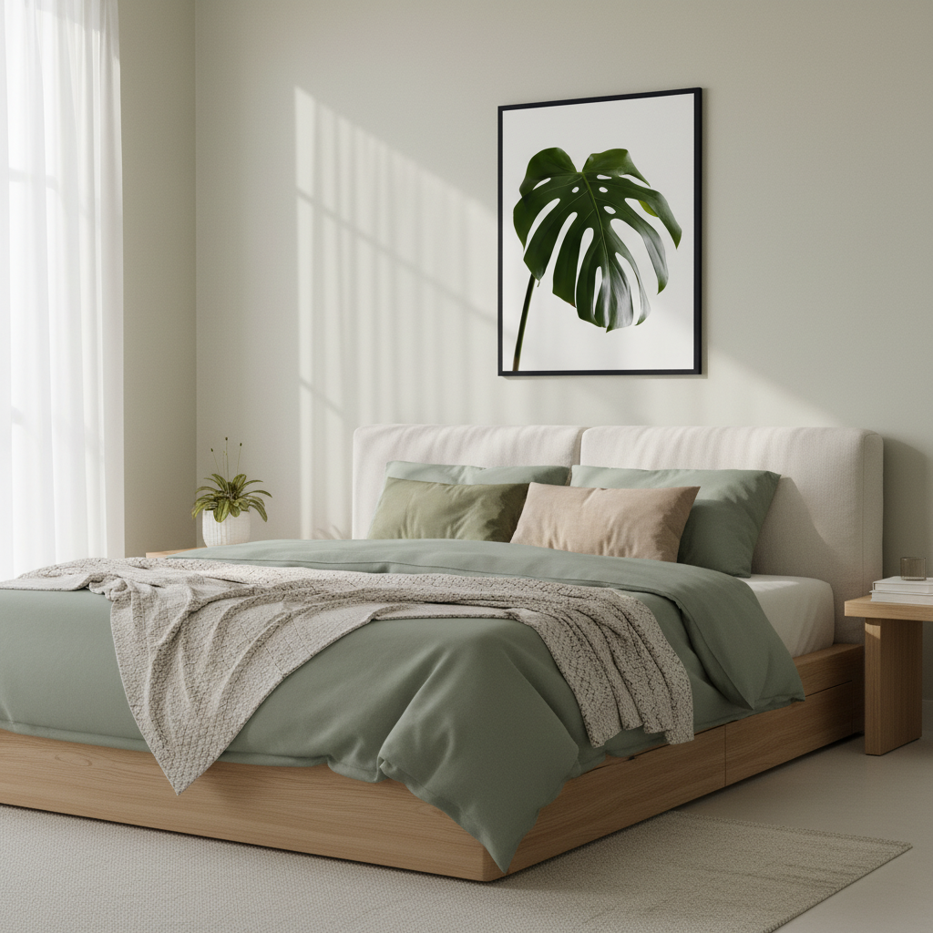 Monstera plant leaf