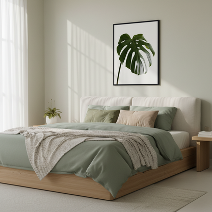Monstera plant leaf