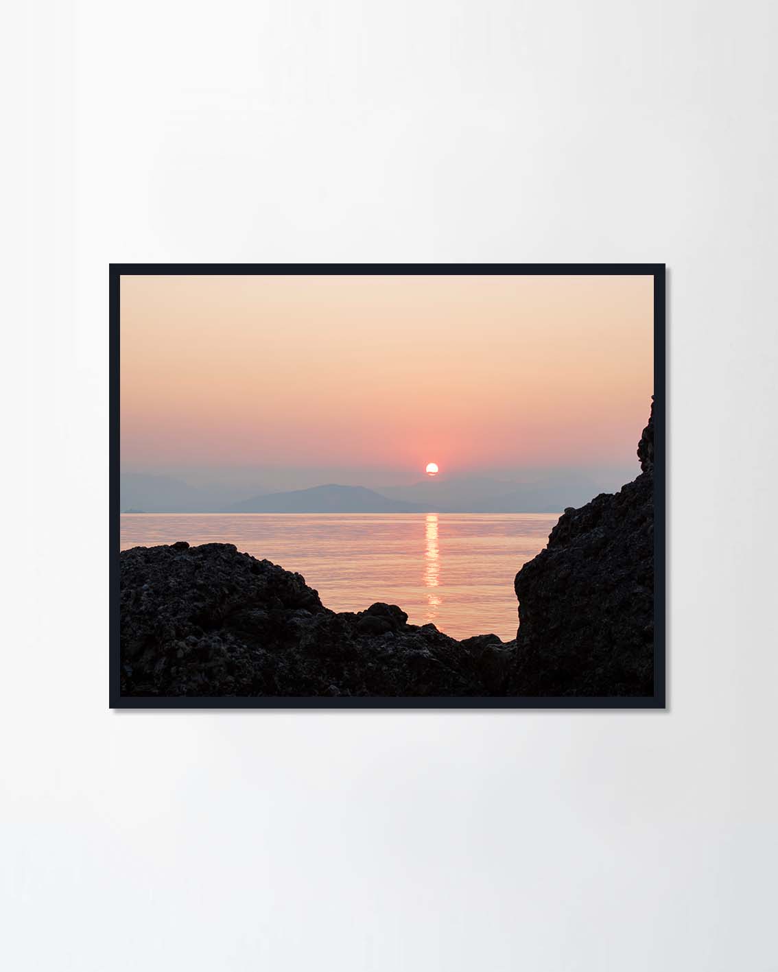 Natural sunrise over sea