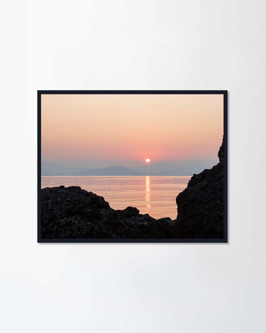 Natural sunrise over sea