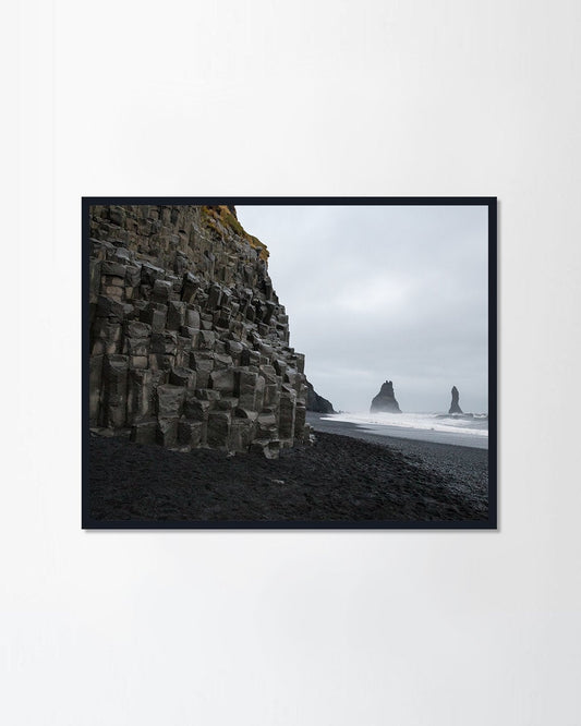 The black sand beach