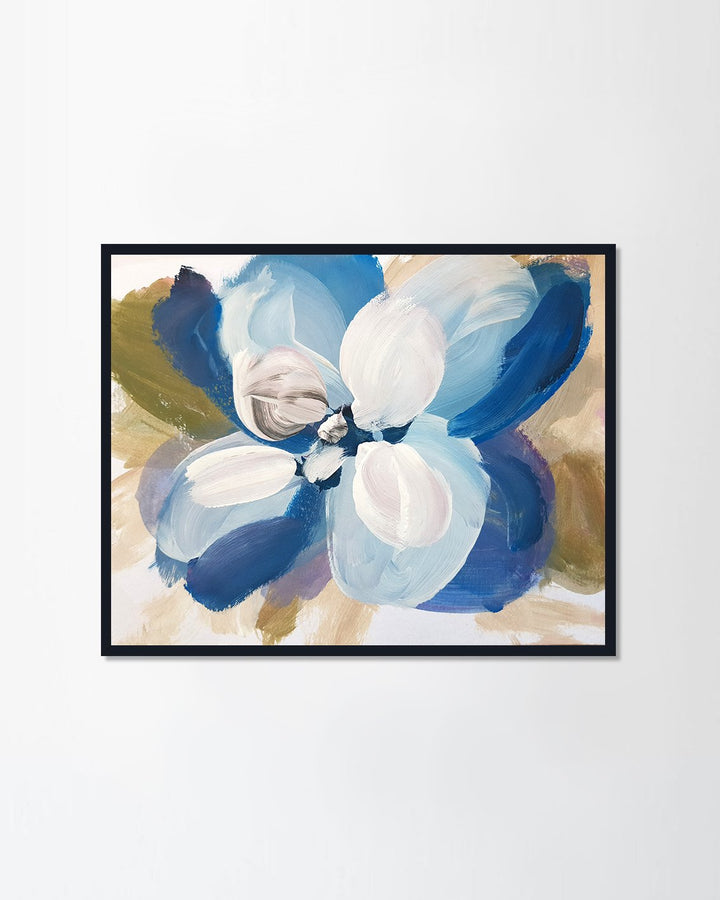Blue flower painting