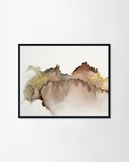 Acrylic flow blot painting