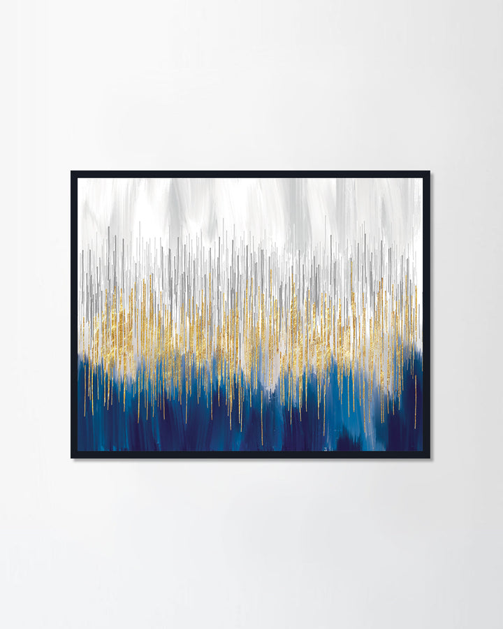 Gold and blue painting