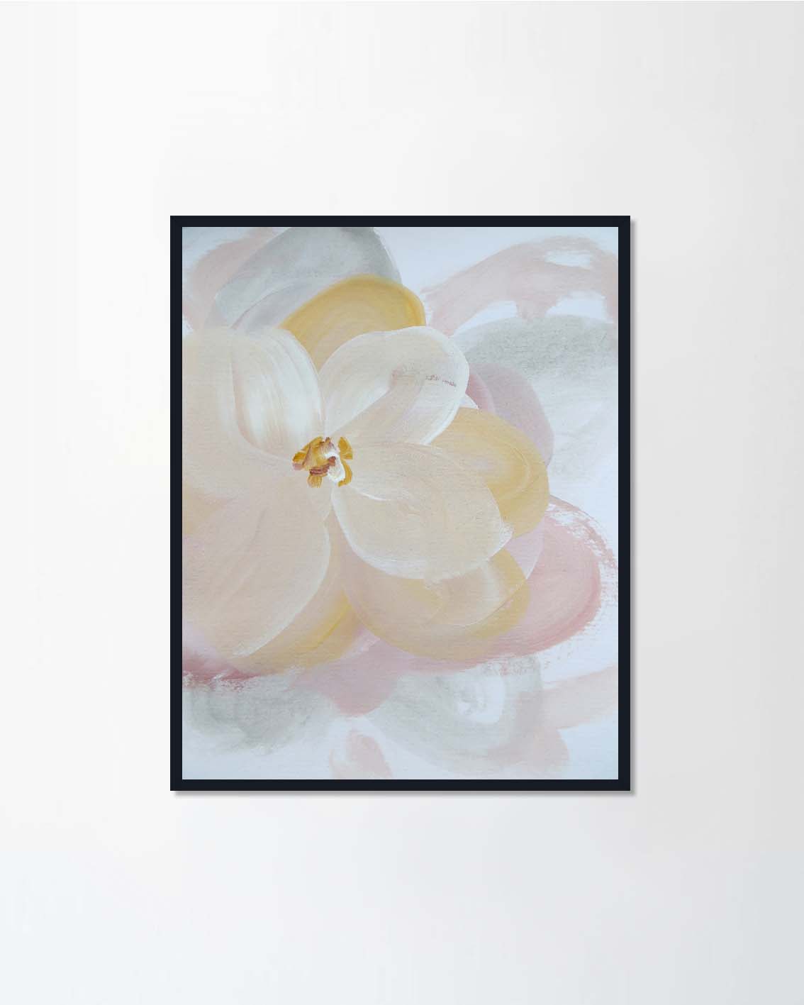 Light And Soft Oil Painting Flower