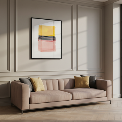 Brushstrokes of paint