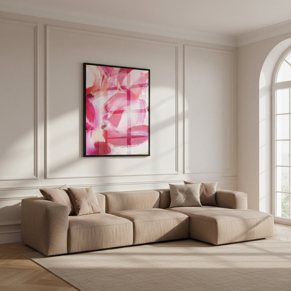 Abstract flower painting