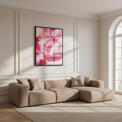 Abstract flower painting