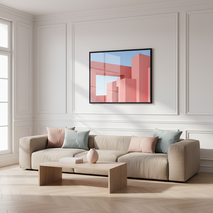 3D illustration of abstract architecture