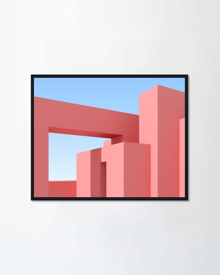 3D illustration of abstract architecture