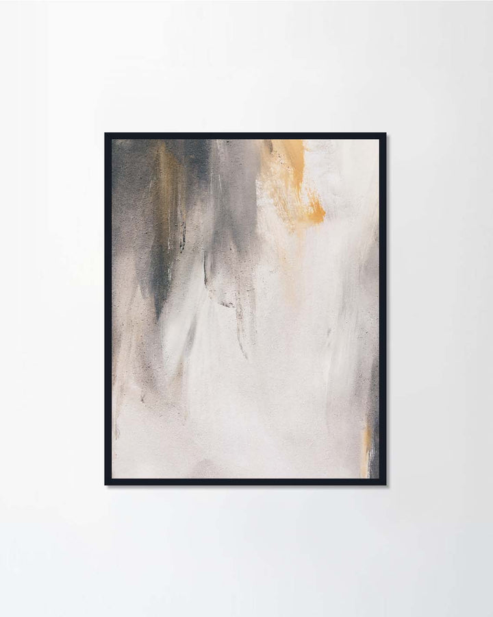 White gray beige abstraction with acrylics