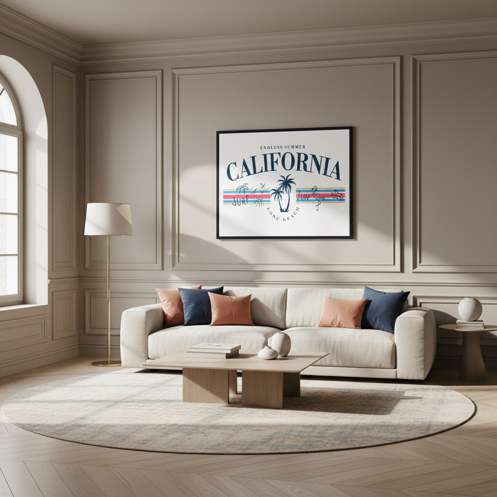California vector illustration