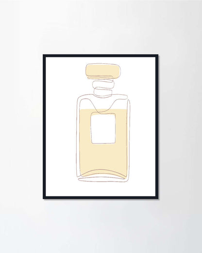 Perfume glass bottle