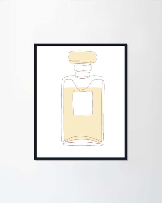 Perfume glass bottle