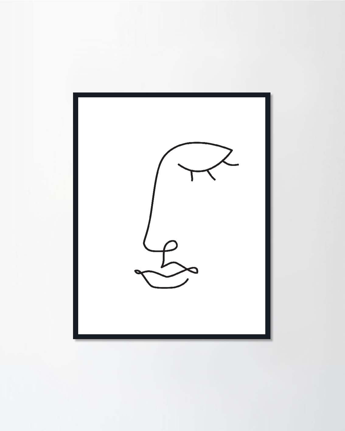 Face one line drawing