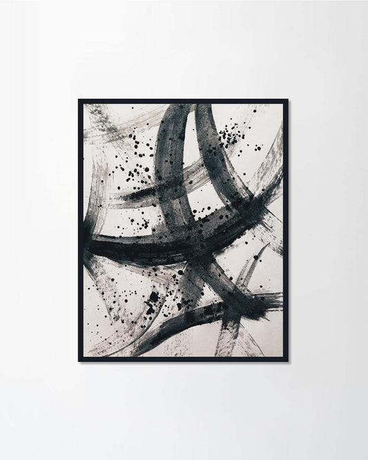 Black and white watercolor